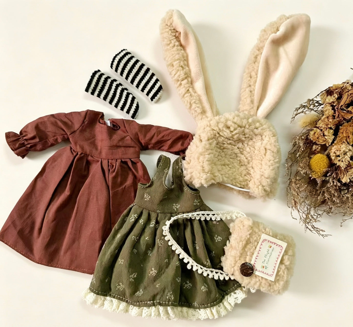 Caremel Bunny Doll Clothing For 12Inch 30CM Doll
