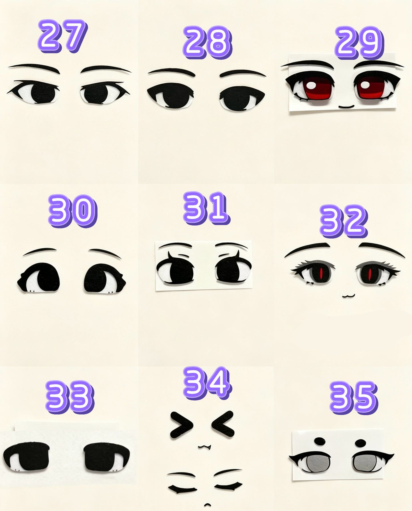 More doll eye options