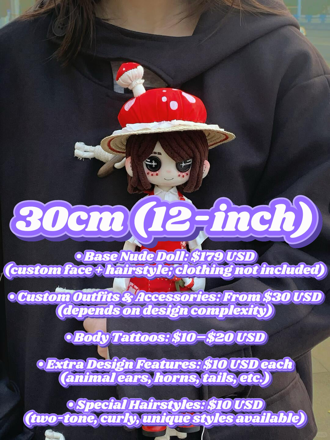 How to Custom a 30CM 12-inch Doll