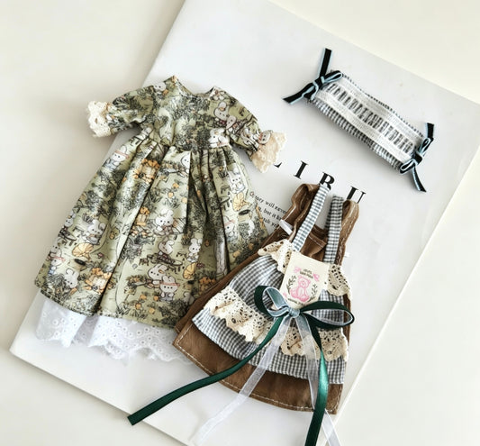 Green Trail Doll Dress